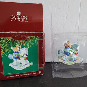 Carlton cards Grandson first Christmas Ornament